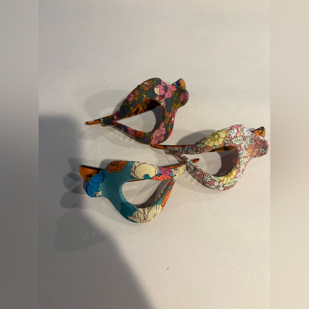 Natural Life Multicolor Floral Hair Clips